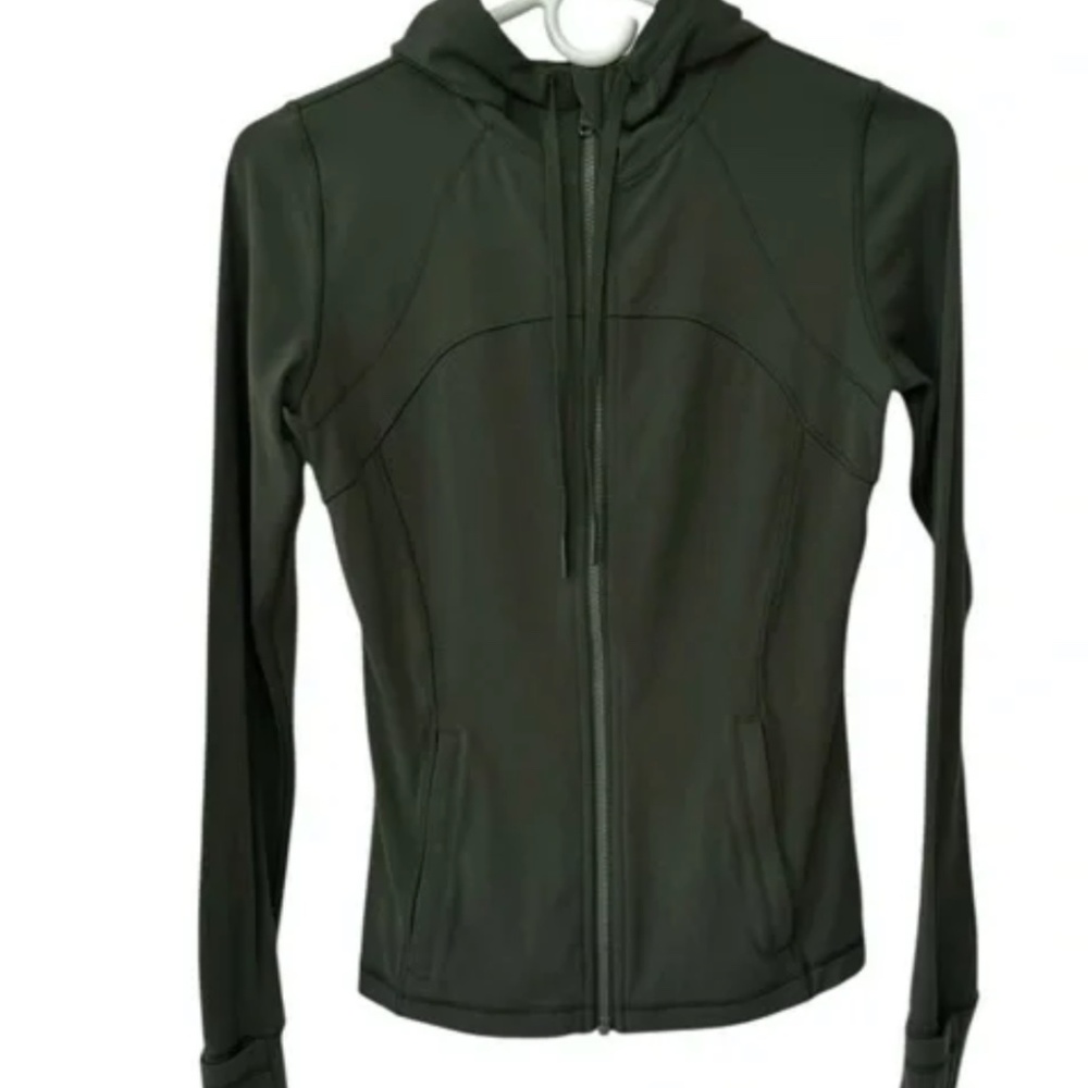 LULULEMON | Hooded Define Jacket *Nulu in Camo Green, Size 6 - Picture 2 of 4